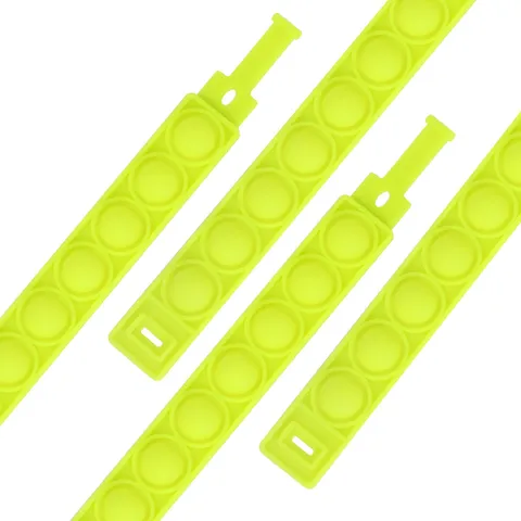 Colorful Silicone Push Pop Bubble Fidget Toy Bracelet Sensory Stress Relief Wristband For Kids Adults Daily Fun
