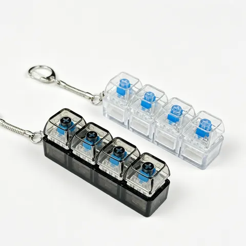 Cross Border Mechanical Switch Fidget Toy Keychain Creative Stress Relief Pendant