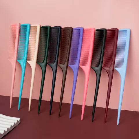 Professional Hair Styling Comb Fine Teeth Pointy Tail Hairdressing Comb For Sectioning Parting Hair Salon Daily Care