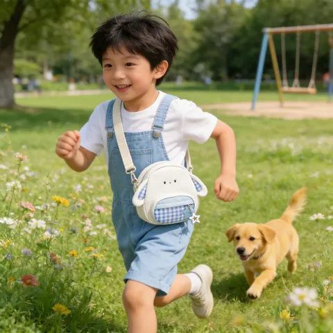 Kids Cute Cartoon Shoulder Crossbody Bag Nylon Lightweight Casual Daily Small Messenger Bag For Girls Children Gift