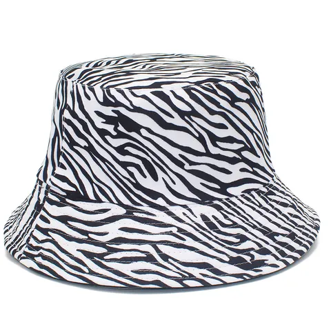 Retro Baumwolle Fischerhut Mit Zebra Tiger Muster Für Damen Herren Sonnenschutz Atmungsaktiv Outdoor Mode Reise Sonnenhut
