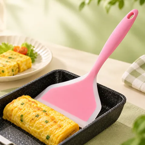 Spatola In Silicone Bocca Larga Resistente Al Calore Flessibile Antiaderente Utensile Da Cucina Per Tamagoyaki Omelette Pancake
