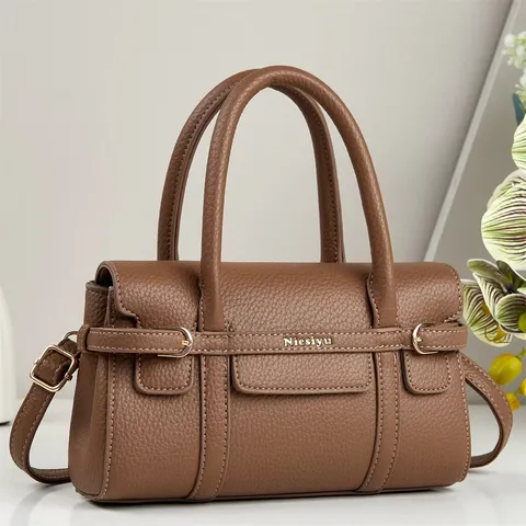 Fashion Leopard Print PU Patent Leather Handbag With Metal Chain Decoration Crossbody Shoulder Bag And Small Purses For Women