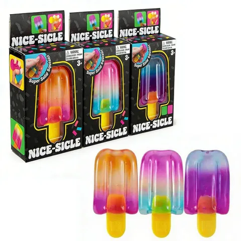 Jouet de Décompression Popsicle Dégradé Caoutchouc Souple Lentement Montant Sensoriel Bureau Soulagement du Stress Nouveauté