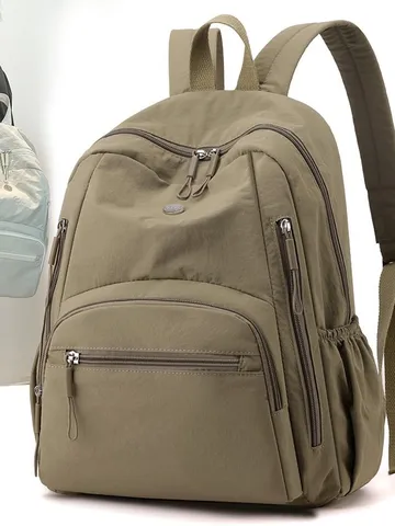 Waterproof Oxford Fabric Backpack Large Capacity Multi Layer Commuter Travel School Bag For Men Women Urban Simple Daypack