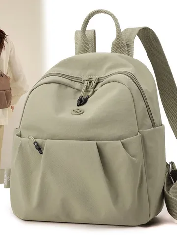 Fashion Oxford Cloth Backpack For Women Lightweight Nylon Canvas Small Backpack Stylish Commuting Travel Casual Mini Backpack