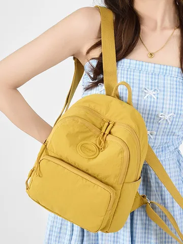 Zaino in Nylon Leggero Casual da Donna Resistente all'Acqua Stile Coreano Piccolo Zaino da Viaggio per Pendolari Moda Borsa