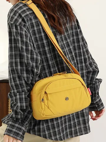 Women Nylon Crossbody Bag Lightweight Oxford Cloth Shoulder Bag For Mother Casual Commuter Satchel Purse Multiple Pockets Everyday Handbag