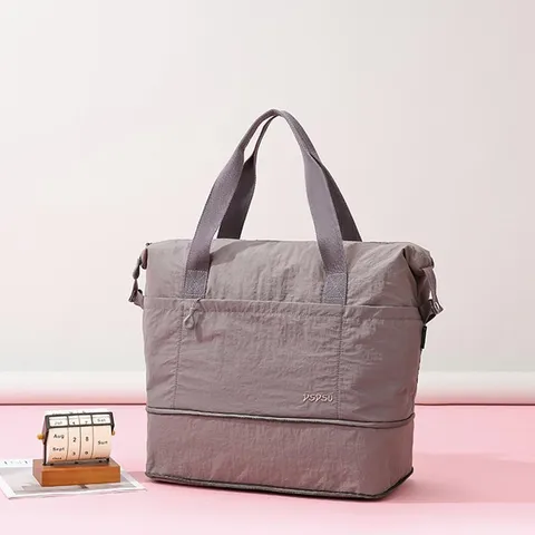 Large Capacity Travel Duffel Bag Unisex Lightweight Waterproof Handheld Luggage Bag Fashion Foldable Storage Bag For Gym Hospital Travel
