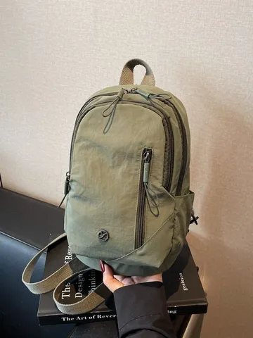 Multi-Functional Nylon 3-Way Backpack Shoulder Chest Bag For Men Women Waterproof Casual Urban Sports Travel Commuting Fashion Bag