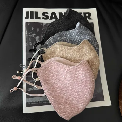 3D Wärme Winter Gesichtsmaske Für Damen Winddicht Outdoor Radfahren Ohrschleife Maske Stricktextur Kälteschutz Maske
