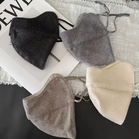 Χειμερινή Ζεστή Μάσκα Fleece από Μείγμα Βαμβακιού Μινιμαλιστική Μονόχρωμη Αντιανεμική για Υπαίθρια Ιππασία Μάσκα Προστασίας