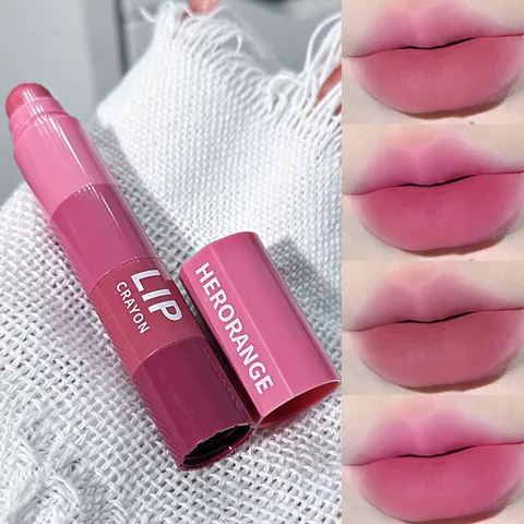 HERORANGE Multi Color Mini Lip Crayon Set Matte Velvet Gradient Color Stick Portable Lipstick Long Lasting Non Fading Lip Makeup For Women