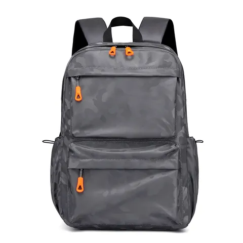 Sac à Dos Camouflage pour Ordinateur Portable Étanche en PU Extérieur Commuting Sac à Dos Multi-poches pour Hommes Femmes Sac de Voyage Décontracté