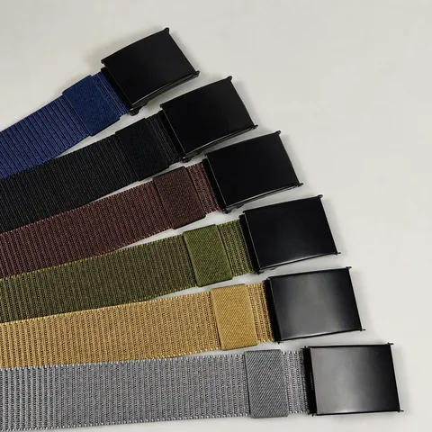 Cintura Tattica in Nylon Tessuto da Uomo Fibbia in Ferro Metallo Resistente Casual All'aperto Regolabile in Tela per Uomo
