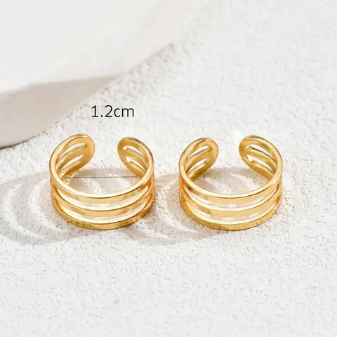 Anillo de Dedo del Pie Abierto Ajustable Minimalista Anillo de Oro Geométrico Multicapa para Mujeres Joyería de Pie de Playa de Verano