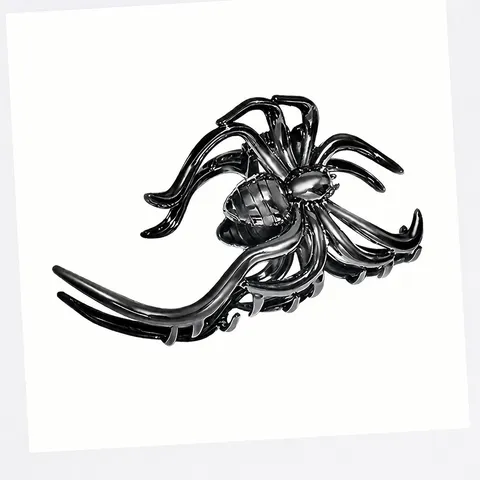 Pince à Cheveux Crabe Araignée Chauve-Souris Squelette en Alliage Gothique Pince Requin Métal Vintage Accessoires Cheveux Halloween Pour Femmes