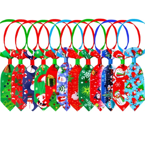 Festieve Kerst Huisdier Das Verstelbaar Hond Kat Halsdoek Feest Schattig Polyester Print Huisdier Nek Accessoires