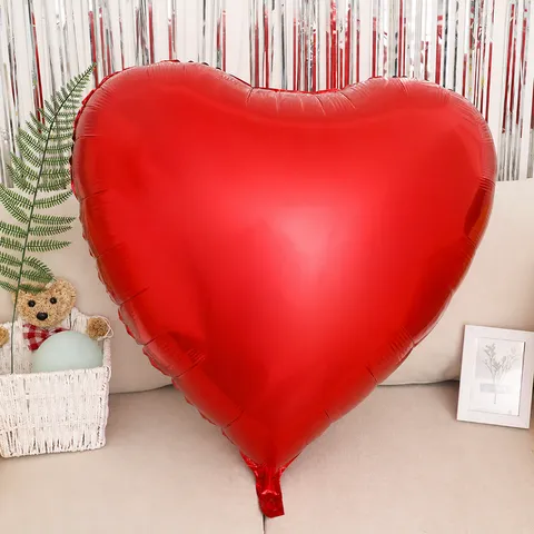 Large Heart Aluminum Foil Balloon Metallic Shiny Mylar Balloons For Wedding Birthday Party Decoration Event Supplies