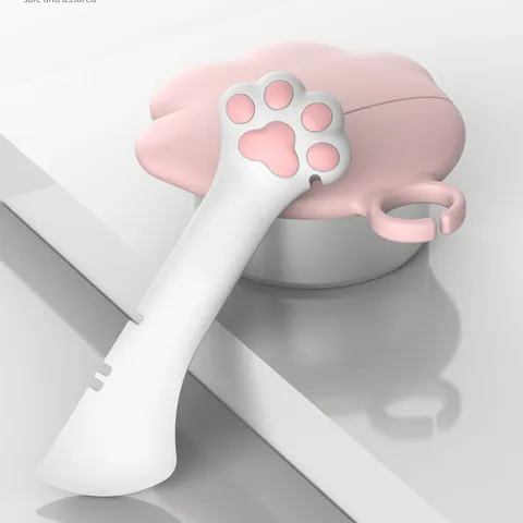 Siliconen Kattenvoer Blikopener Lepel en Deksel Schattige Kattenpoot Huisdier Voeding Hulpmiddel Multifunctionele Blik Afsluiter Deksel Huisdier Servies