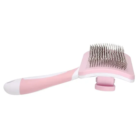 Pet Grooming Brush Self Cleaning Slicker Brush For Dogs And Cats Deshedding Tool Massage Pet Hair Brush Pet Supplies