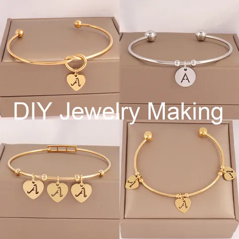 Bracciale Rigido Aperto in Acciaio Inossidabile con Nodo a Cuore Regolabile Placcato Oro e Argento Regalo di Gioielli alla Moda per Donne