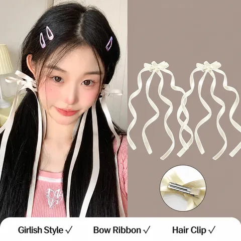 Süße Ballett Stil Schleife Band Haarspange Lange Bänder Elegante Prinzessin Haaraccessoires Für Damen Mädchen