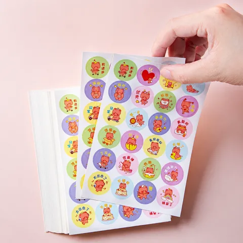 Kids Cartoon Reward Stickers Self Adhesive Incentive Decals For School Classroom Planner And Scrapbook Decoration