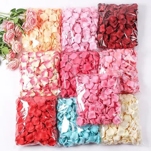 Artificial Rose Petals For Wedding Proposal Valentine's Day Romantic Room Decoration Hand Thrown Flower Party Supplies