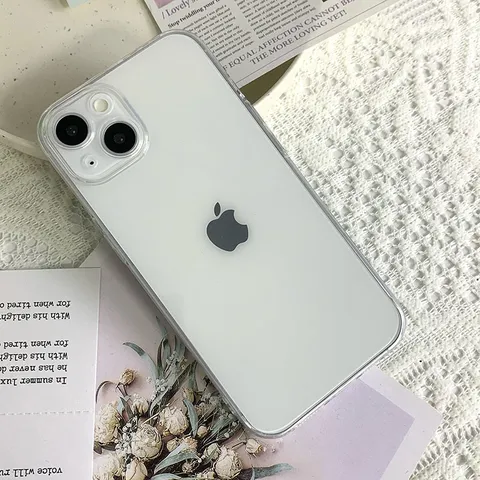Coque de Téléphone Souple en TPU Transparent Pour iPhone Anti-Empreintes Protection Intégrale Ajustement Mince Accessoires