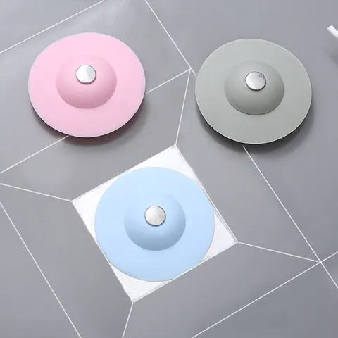UFO Style Silicone Kitchen Sink Stopper Press Type Floor Drain Cover Deodorant Washbasin Plug Basin Strainer