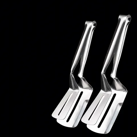 Thickened 304 Stainless Steel Steak Spatula Kitchen Cooking Tongs Multifunctional Fried Fish Pancake Food Clip