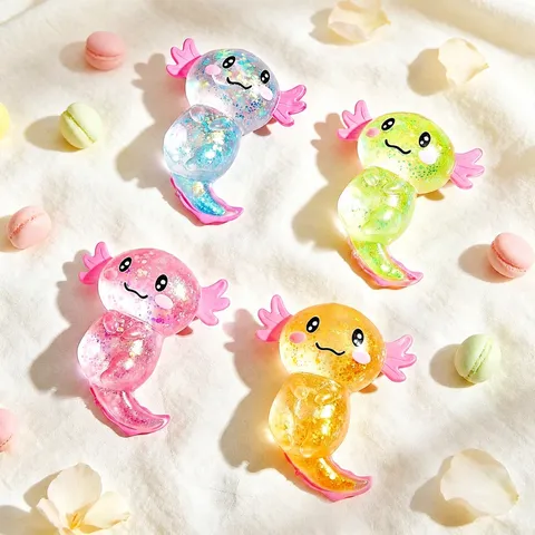 Colorful Axolotl Squishy Toy Slow Rising Sensory Fidget Toy Stress Relief Novelty Animal Toy For Kids And Adults Relaxation