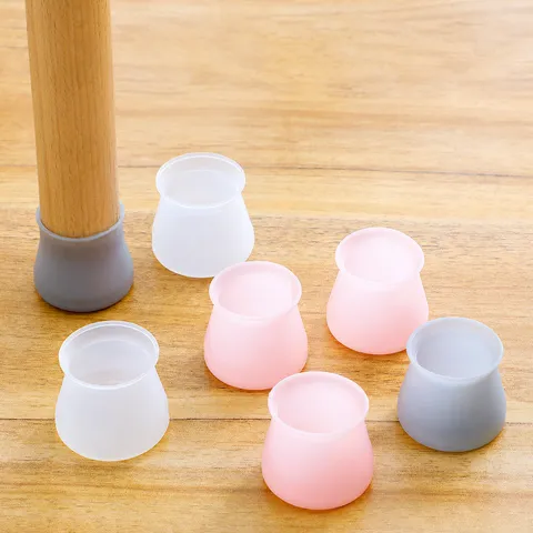 Silicone Table Chair Leg Covers Non-Slip Furniture Protector Mute Floor Protection Caps Round Foot Pads Home Supplies