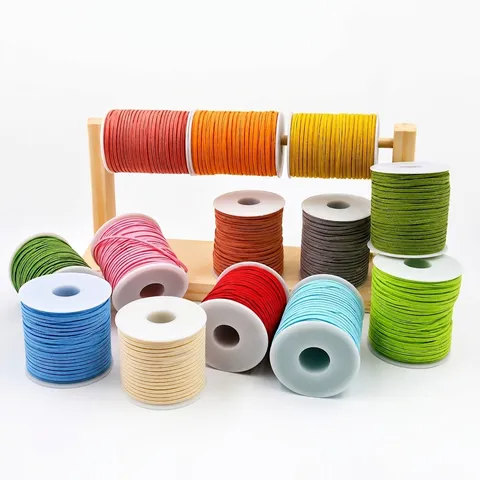 Cordón de Cuero PU Trenzado Cuerda de Ante para Fabricación de Joyas DIY Collar Pulsera Suministro de Manualidades