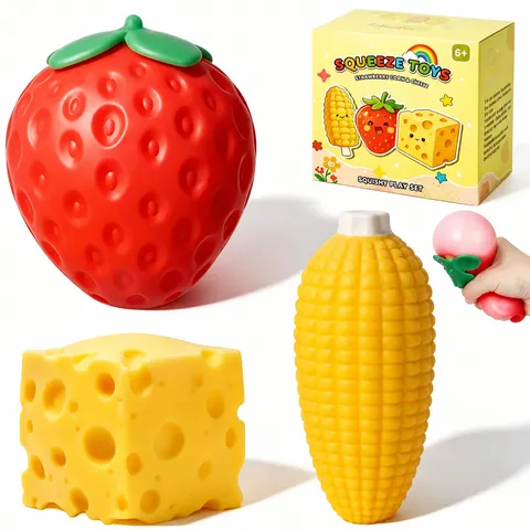 Malt Sugar Squishy Slow Rebound Toy Gift Box Set Cute Soft Decompression Sensory Toys For Teens And Adults