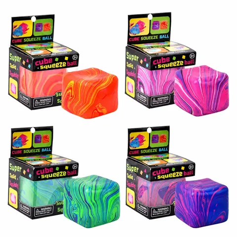 Transparenter Eiswürfel Squishy Spielzeug Langsamer Rückprall Weiches TPR Stressabbau Spielzeug Sensorisches Fidget Spielzeug für Kinder und Erwachsene