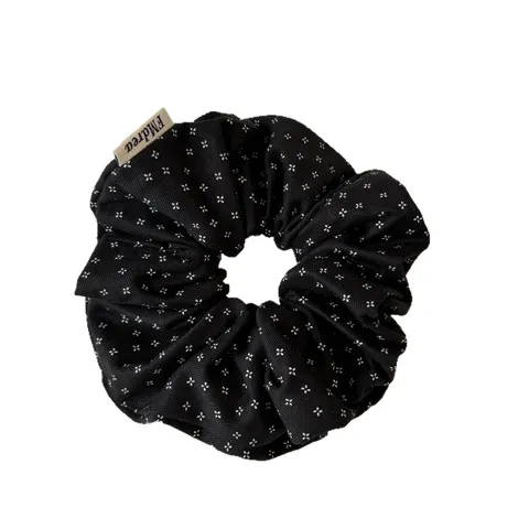 Vintage Floral Fabric Hair Scrunchies Elegant Old Money Style Hair Ropes Ponytail Holder Hair Accessories For Women