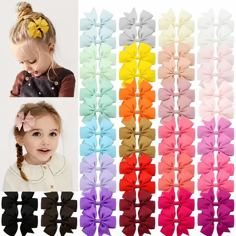 Fermagli per Capelli con Fiocco in Nastro Grosgrain per Bambini Graziosi Accessori per Capelli Fatti a Mano per Neonate