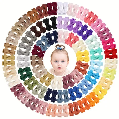 Fermagli per Capelli con Fiocco Fatti a Mano per Bambini forcine Avvolte in Nastro Accessori per Capelli Carini per Neonate Uso Quotidiano