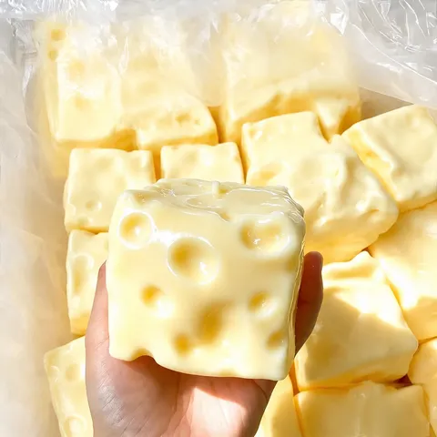 Jumbo Cheese Squeeze Toy Slow Rising Stress Relief Fidget Toy Cute Food Decompression Sensory Toy For Kids And Adults