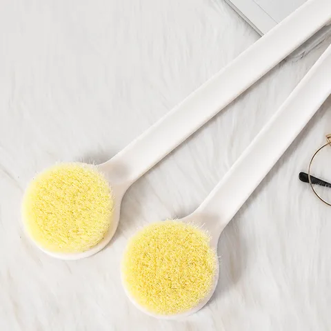 Long Handle Bath Brush Soft Bristle Back Scrubber Exfoliating Shower Body Brush For Bathroom Home Daily Cleaning Use
