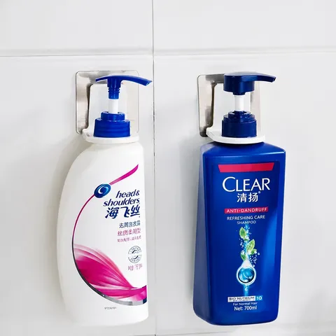 Στήριγμα Μπουκαλιού Gel Douchès Baniere Choris Diatrisi Epitóchio Plastikó Schara Dispenser Shampoo Organotis Apothikefsis Gia To Toualeta