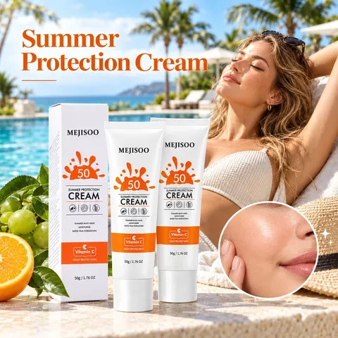Summer Protection Sunscreen Cream SPF 50 Moisturizing Waterproof Lotion