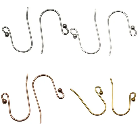 Monachelle per Orecchini in Argento Sterling 925 Accessori per la Creazione di Gioielli Fai-da-te Componenti Placcati in Oro Oro Rosa e Argento per Orecchini Artigianali