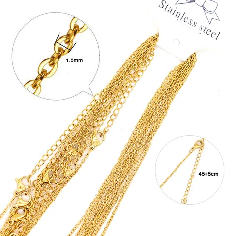 Collier Chaîne Forçat Aplatie en Acier Inoxydable Minimaliste Chaîne O Fine de Liaison pour Hommes Femmes Bijoux
