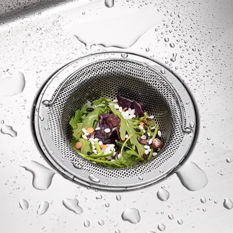 Stainless Steel Kitchen Sink Strainer With Handle Anti Clogging Drain Filter For Home Kitchen Sink Sewer Trash Catcher Mesh Basket Heavy Duty Food Waste Stopper