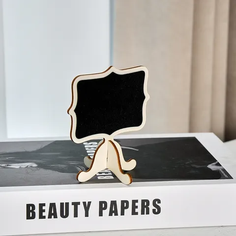 Mini Insegne da Tavolo in Lavagna di Legno Con Supporti a Cavalletto Piccola Lavagna Messaggi per Matrimonio Festa Decorazione Scrivania