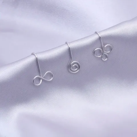 Nasenklammer Edelstahl Ohne Durchstechen Unregelmäßige Kurve Fake Nasenring Spirale Unendlichkeit Clip Auf Körperschmuck Für Damen Herren