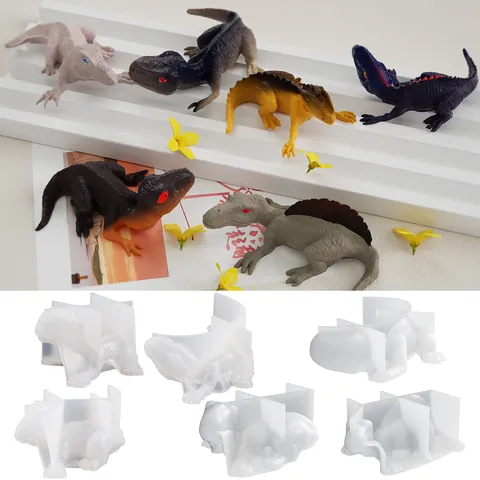 3D Dinosaurier Baby Silikonform Für Harzguss Simulation Tyrannosaurus Rex Anhänger DIY Epoxidharz Schmuckherstellung Werkzeug Weiche Silikon Bastelform